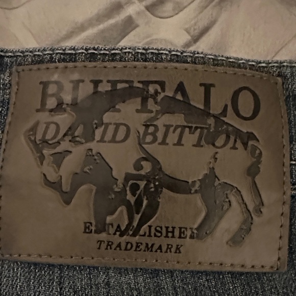 Buffalo David Bitton Leather Patch Denim - Picture 1 of 4